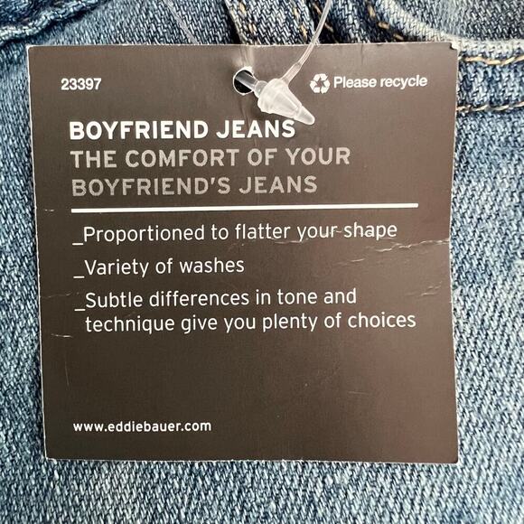 EDDIE BAUER Boyfriend Jean Shorts in Light Blue Women's Size 0 - Picture 12 of 13